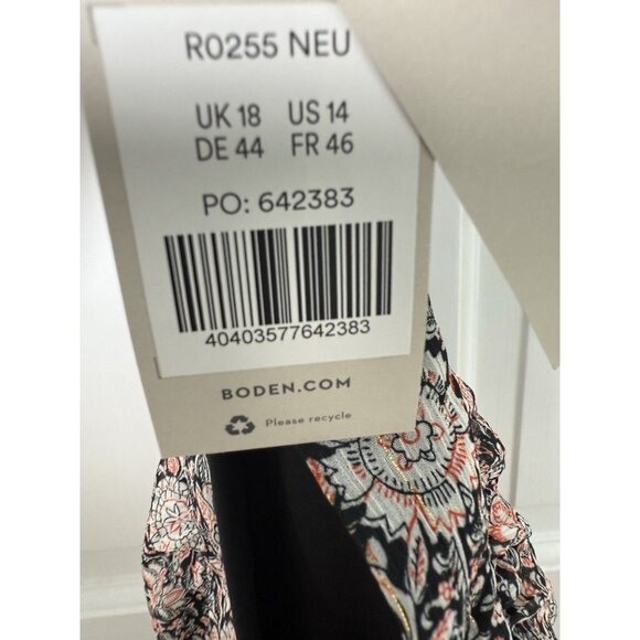 Boden Ruffle Mini Popcorn Mini Skirt Floral Tapestry US 14 NWT - Picture 8 of 10